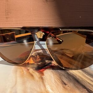 Versace Tortoise Shell Sunglasses